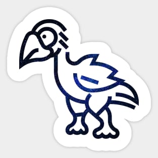 Galaxy Chicken Sticker